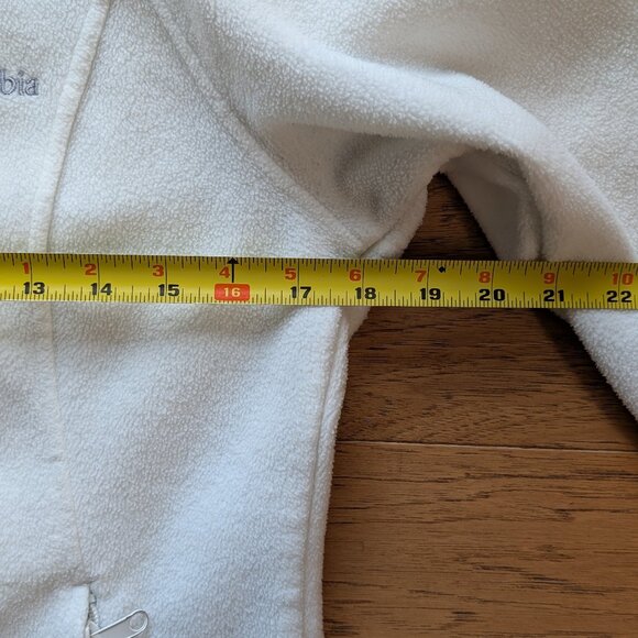 Columbia White Fleece Jacket Small Women - Picture 3 of 6
